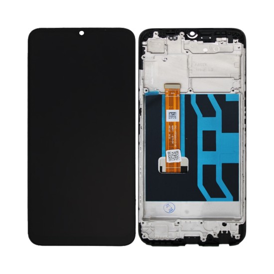 Touch+Display+Frame Oppo A16s Service Pack Black